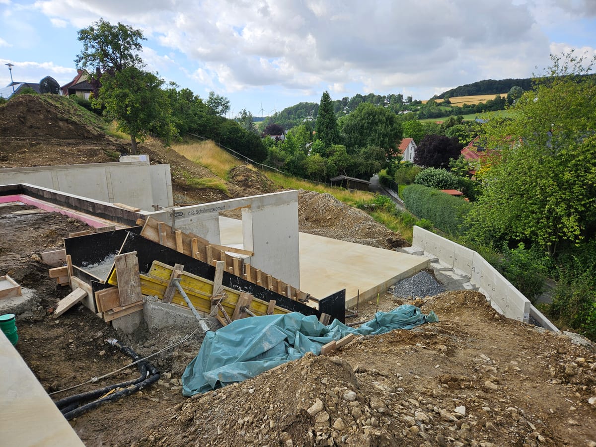 Mi, 09.07.2025 - Betonarbeiten