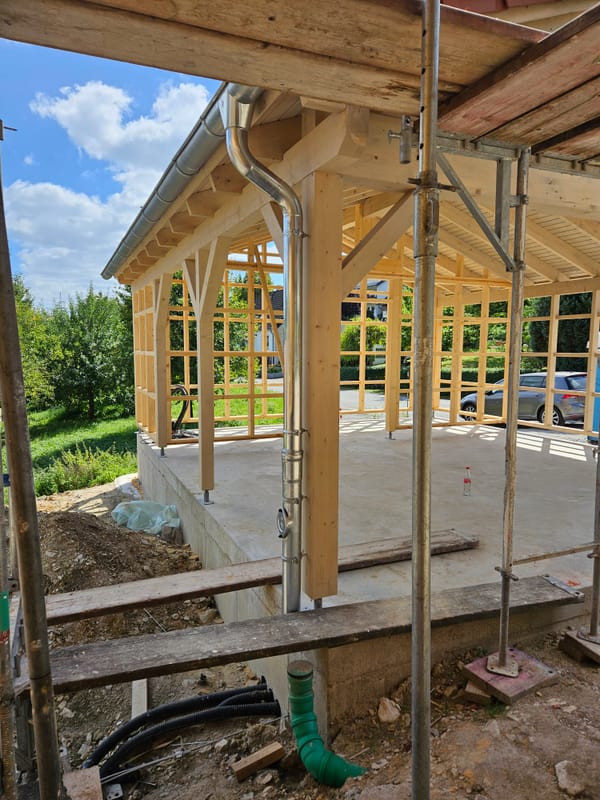 Mo, 18.08.2025 - Restarbeiten und Wand Beplankung